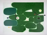 Vigna Antoniniana by Victor Pasmore, Etching with aquatint printed in colours, sold Oct 2024