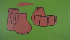Earthenware (Cristea 4) Screenprint in colours, 1967 by Patrick Caulfield, Screenprint in colours, offered Oct 2024
