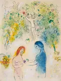 Frontispiece by Marc Chagall, Lithograph printed in colours, offered Oct 2024