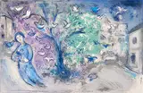 La Chasse aux Oiseaux by Marc Chagall, Lithograph printed in colours, offered Oct 2024