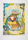 Courtesan by Salvador Dalí, Lithograph printed in colours, sold Oct 2024