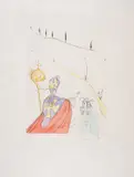 The Sacred Love of Gala by Salvador Dalí, Etching with drypoint and pochoir in colours, sold Oct 2024