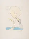 Freud with a Snail Head by Salvador Dalí, Etching with drypoint and pochoir in colours, sold Oct 2024