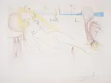 Venus et le Joueur d'orgue by Salvador Dalí, Drypoint with etching and pochoir printed in colours, offered Oct 2024