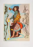 Courtier by Salvador Dalí, Lithograph printed in colours, sold Oct 2024