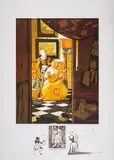 Vermeer: La Lettre by Salvador Dalí, Lithograph printed in colours, sold Oct 2024