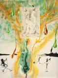 La Table d'émeraude by Salvador Dalí, Lithograph and screenprint in colours with drypoint and etching, sold Oct 2024