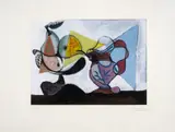 After by Pablo Picasso, Etching with aquatint printed in colours, offered Oct 2024