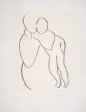 Vierge et Enfant Sans Indication des Visages I by Henri Matisse, Lithograph, sold Oct 2024