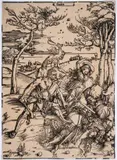 Hercules conquering Cacus by Albrecht Durer, Woodcut, circa, offered Oct 2024