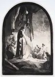 The Raising of Lazarus: the larger Plate by Rembrandt Harmensz van Rijn, Etching and engraving, circa, offered Oct 2024