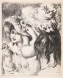 Le Chapeau Épinglé 2ème Planche by Pierre-Auguste Renoir, Lithograph, offered Oct 2024