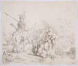 The Baptism of the Eunuch by Rembrandt Harmensz van Rijn, Etching with drypoint, offered Oct 2024