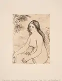 Femme nue assise by Pierre-Auguste Renoir, Etching, offered Oct 2024