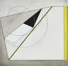 Square variation vi by Michael Canney, pencil on board, sold Oct 2024