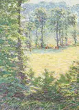 Sunny pastures by Wynford Dewhurst, Oil on canvas, sold Oct 2024
