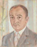 Portrait of mark newman gilbey by Oliver Messel, Oil on canvas, offered Oct 2024
