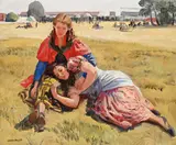 Untitled by Laura Knight, Oil on canvas, offered Oct 2024