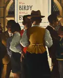 The interval by Jack Vettriano, Oil on canvas-board, offered Oct 2024