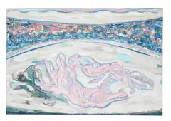 Untitled by Leo Davy, Oil on board, offered Oct 2024