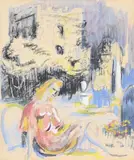 Remembrance by Phyllis Bray, Watercolour, gouache and crayon, sold Oct 2024