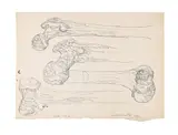 Bone studies by Eduardo Paolozzi, 1946, Pen, offered Oct 2024