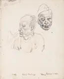 Pioneer corps by Eduardo Paolozzi, 1944, Pen and ink, sold Oct 2024