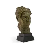 Ralph vaughan williams by Jacob Epstein, Bronze with green patina, sold Oct 2024