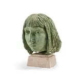 Little eileen by Jacob Epstein, Bronze with light green patina Height, offered Oct 2024