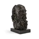 Old smith by Jacob Epstein, Bronze with a black patina Height:, sold Oct 2024