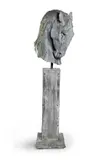 Horse head by Nic Fiddian-Green, sculpture, sold Oct 2024
