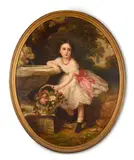 Portrait of marigo peter rodocanachi (1861-1947) by Bernardo Amiconi, Oil on canvas, oval, sold Oct 2024
