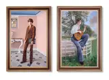 Portrait of james yorke; and portrait of charles yorke by Claude Harrison, 1971, Oil on board, a pair The former signed and dated, sold Oct 2024