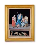 A set of six allegorical scenes by Michelangelo Maestri, Gouache, sold Oct 2024