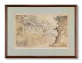 Trees on a bank in a wood by Thomas Rowlandson, Pen, ink, pencil and watercolour, sold Oct 2024