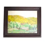 In the meadow by Elena Nikolaevna Holodilina, oil on canvas board, sold Jan 2025