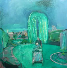 The Outing by Harold Mockford, 1976, oil on board, offered Jan 2025