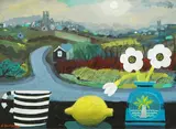 St Just, Cornwall & Still life by Alan Furneaux, oil on canvas, sold Jan 2025