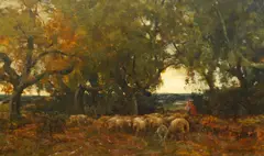 Normandy by Claude Hayes, oil on canvas, sold Jan 2025