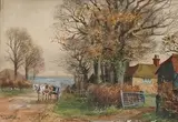 Scene near Crowborough by Henry Charles Fox, watercolour, offered Jan 2025