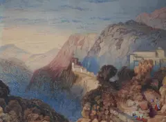A Scene in Palestine by David Roberts, watercolour, sold Jan 2025