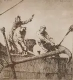 The Anchor by Arthur Briscoe, engraving, sold Jan 2025