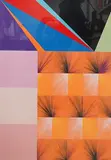 Durchgangszimmer Orange by Luthur Gotz, screenprint, sold Jan 2025