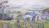 Coloured crayon by Adrian Allinson, print, offered Jan 2025