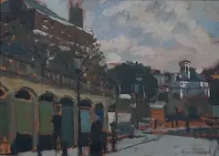 Richmond I by Ken Howard, oil on board, sold Dec 2024