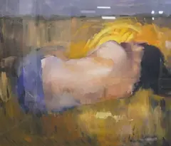 Study of Esther Dallaway by Robert Lenkiewicz, oil on canvas, offered Dec 2024