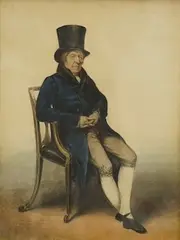 ‘Portrait of Mr Patrick Gibson by Albin Roberts Burt, watercolour, sold Dec 2024