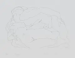 s proof print, ‘Lovers by Barbara Tribe, print, offered Dec 2024