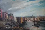 Plymouth, Barbican by J.S. Guy, oil on canvas, sold Dec 2024