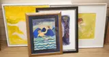 Comprising Portrait of a woman and nude by Caroline Conran, watercolour and gouaches, offered Dec 2024